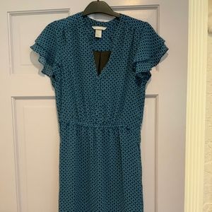 H&M Blue Pattern Dress
